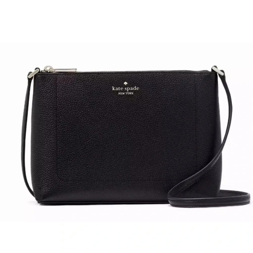 New Kate Spade Leila Crossbody Pebble Leather Black